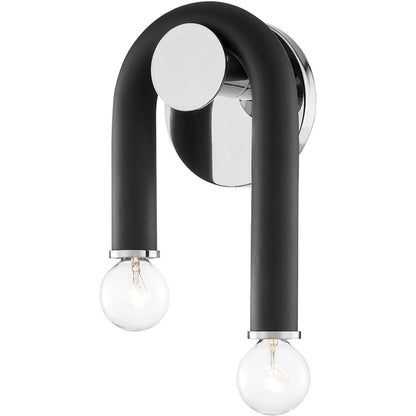 Whit Wall Sconce by Mitzi. Made from steel in a modern style.