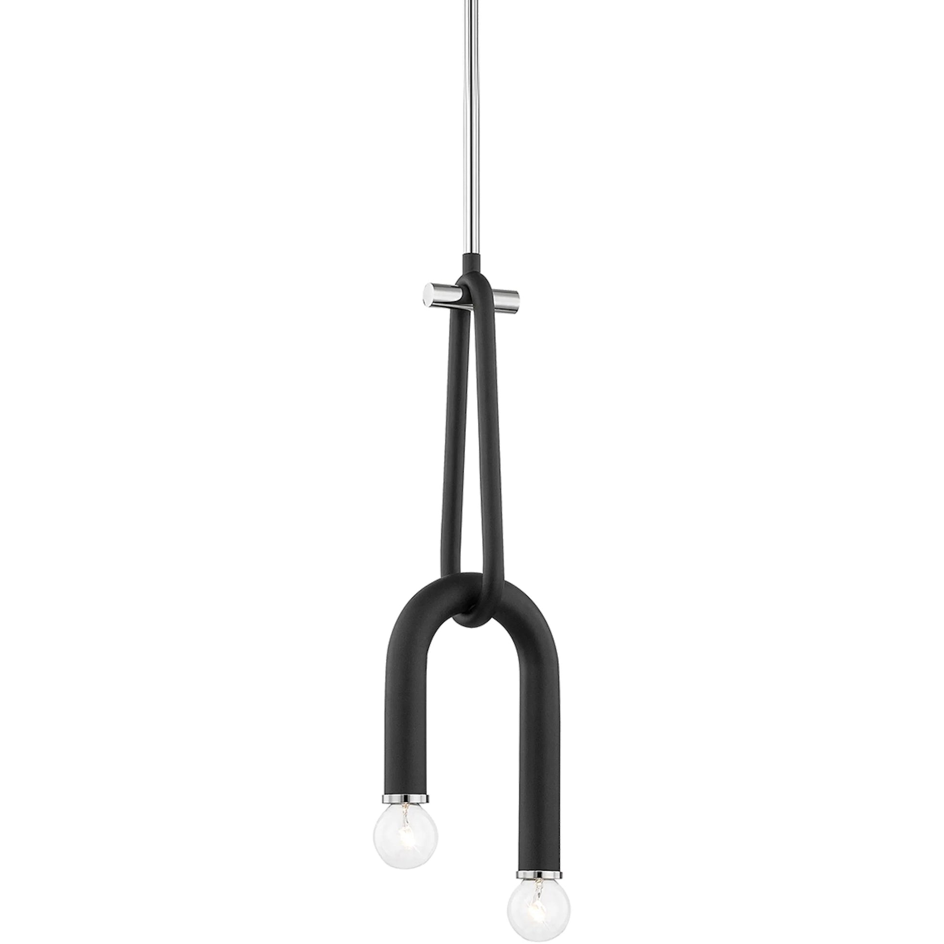 Whit Pendant by Mitzi. Made from steel in a modern style.