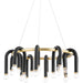 Whit Chandelier by Mitzi. Made from steel in a modern style.