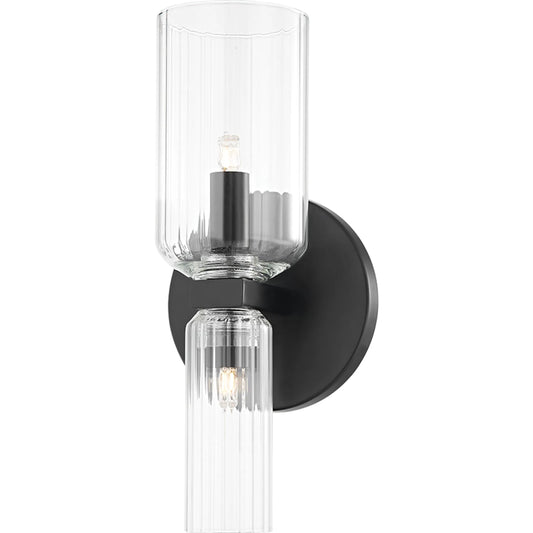 Tabitha Bath Bracket by Mitzi. Made from steel in a transitional style.