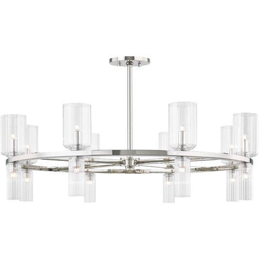 Tabitha 16 Light Chandelier by Mitzi. Made from steel in a transitional style.