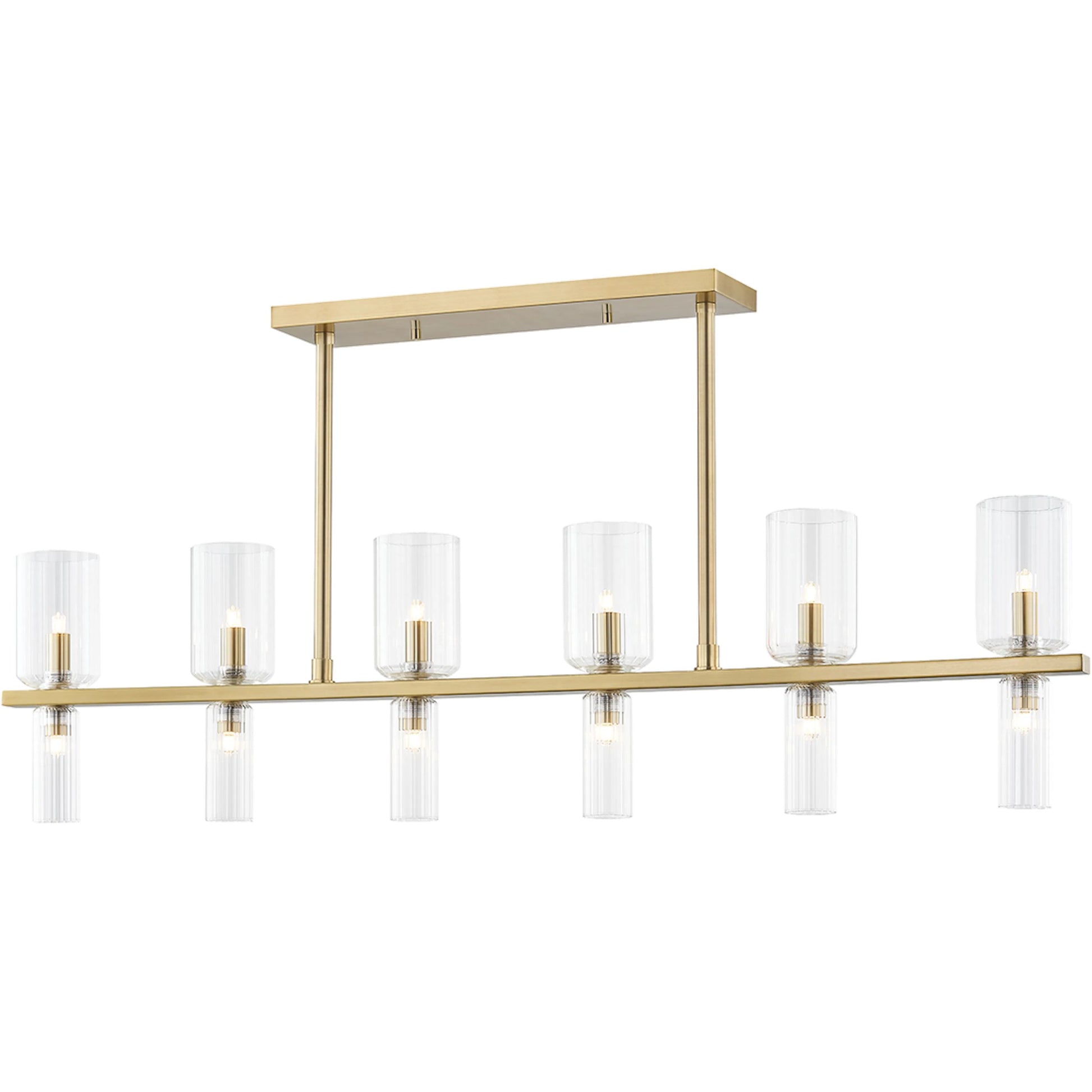 Tabitha 12 Light Island by Mitzi. Made from steel in a modern style.