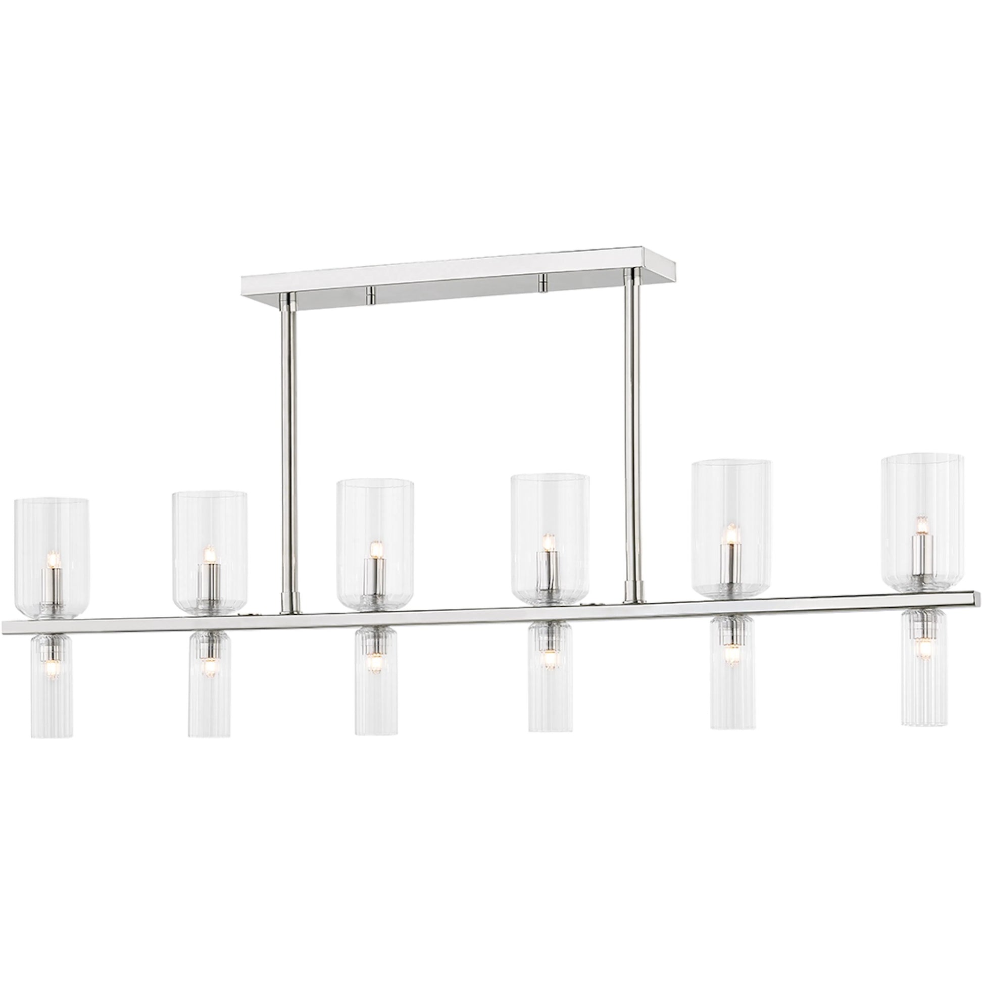 Tabitha 12 Light Island by Mitzi. Made from steel in a modern style.