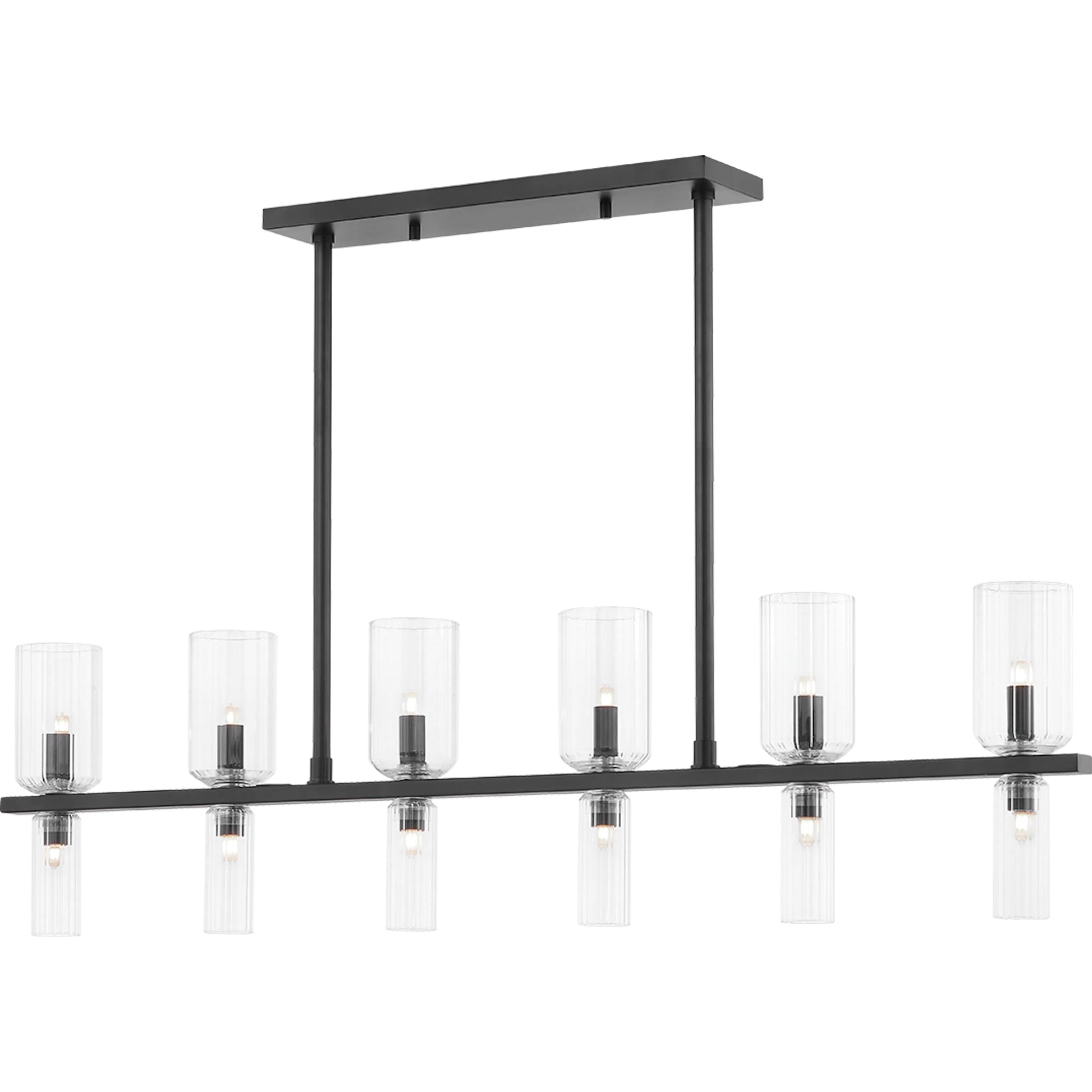 Tabitha 12 Light Island by Mitzi. Made from steel in a modern style.