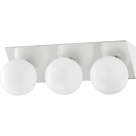 Aspyn Bath Bracket by Mitzi in polished nickel. Made from steel in a modern style.