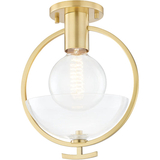 Ringo Semi Flush by Mitzi. Made from steel in a modern style.