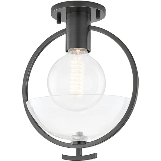 Ringo Semi Flush by Mitzi. Made from steel in a modern style.