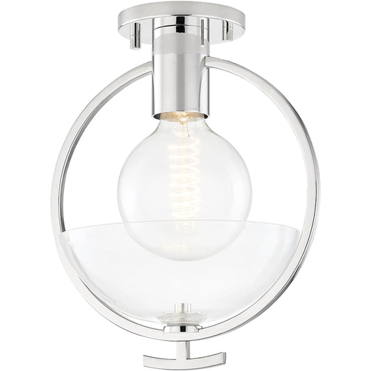 Ringo Semi Flush by Mitzi. Made from steel in a modern style.