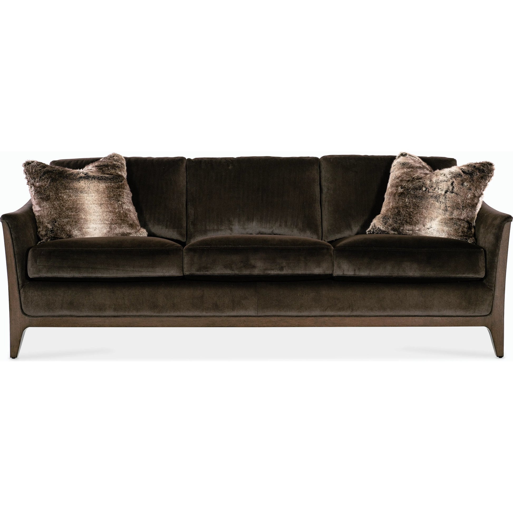 Sophia Sofa by Hooker Furniture in rich cathedral cherry. Made from unique in a modern style.