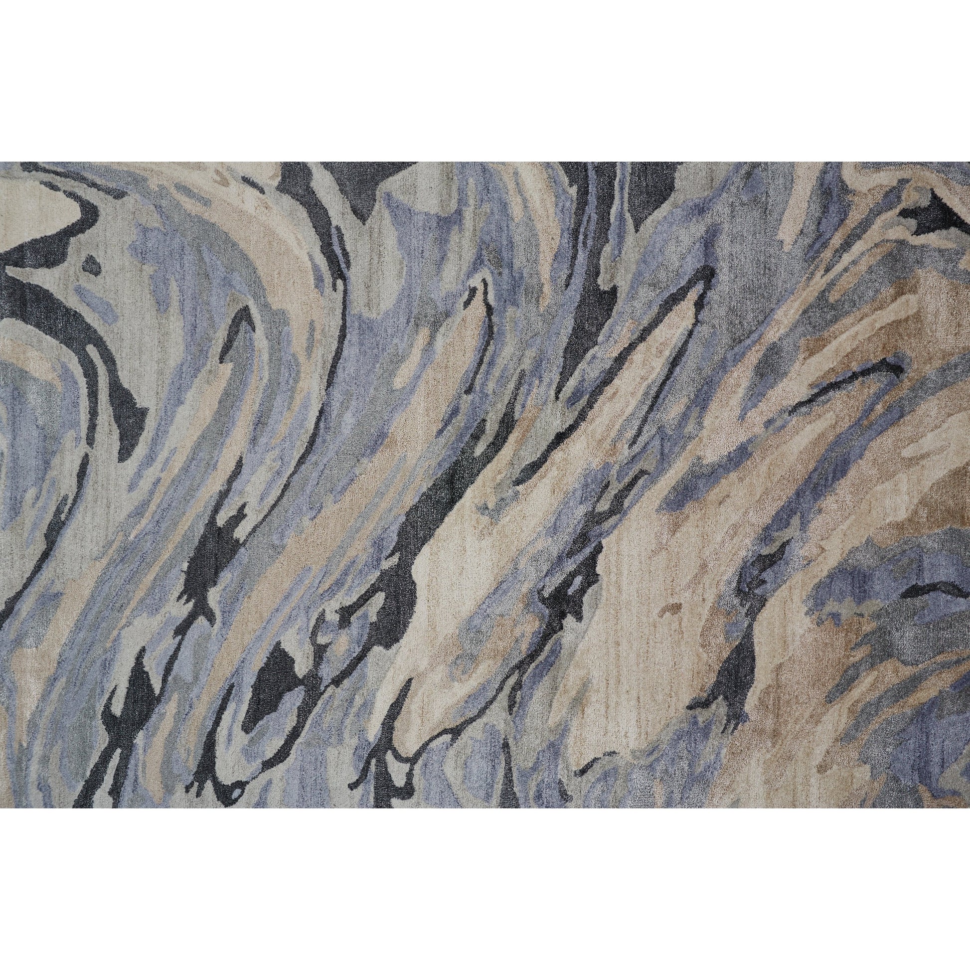 Dryden Transitional Rug - 8790F by Feizy in blue, gray, taupe. Made from viscose, wool in a unique style.