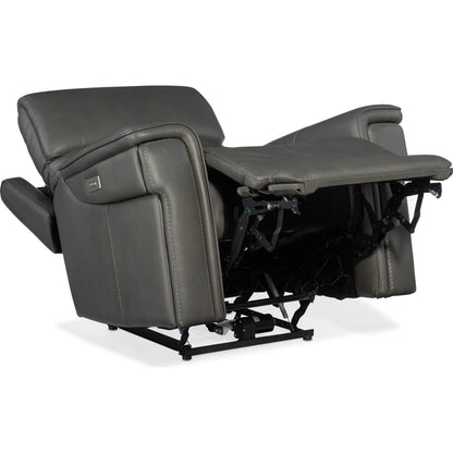 Lyra Zero Gravity Power Recliner by Hooker Furniture. Made from leather in a traditional style.