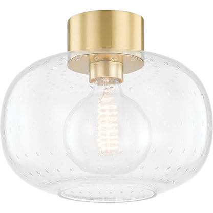 Harlow 1 Light Flush Mount by Mitzi. Made from steel in a modern style.