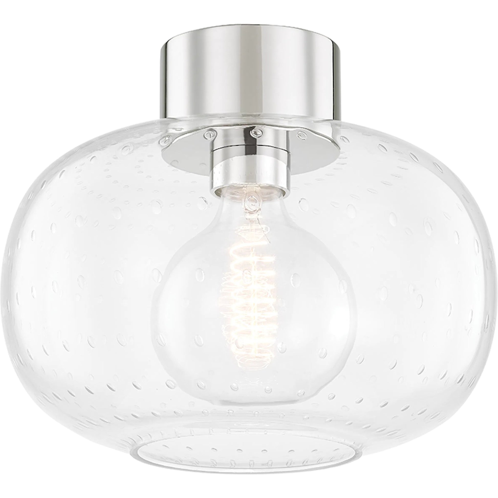 Harlow 1 Light Flush Mount by Mitzi. Made from steel in a modern style.