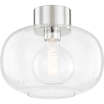 Harlow 1 Light Flush Mount by Mitzi. Made from steel in a modern style.