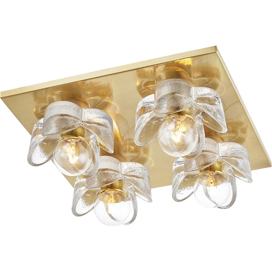 Shea Flush Mount by Mitzi. Made from steel in a cottage & farmhouse style.