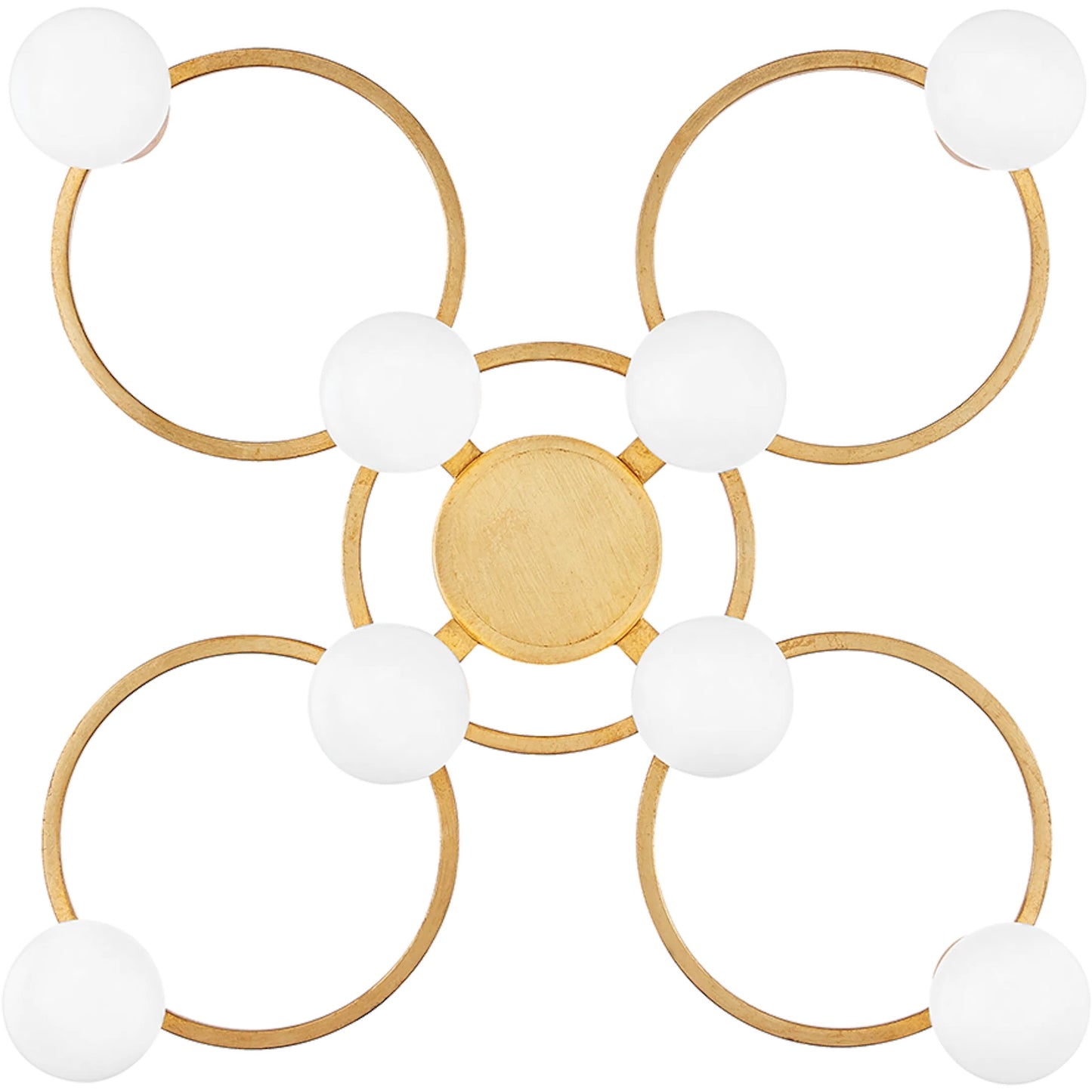 002 SR-860198 | Primary Silo | Hope Semi Flush by Mitzi in gold leaf. Made from steel in a modern style.