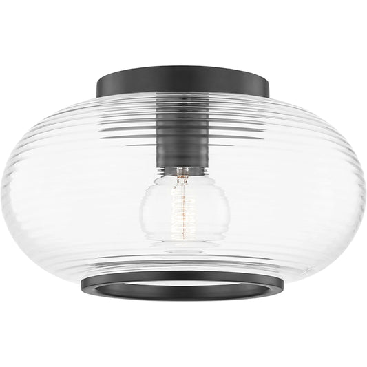 Maggie Flush Mount by Mitzi. Made from steel in a transitional style.