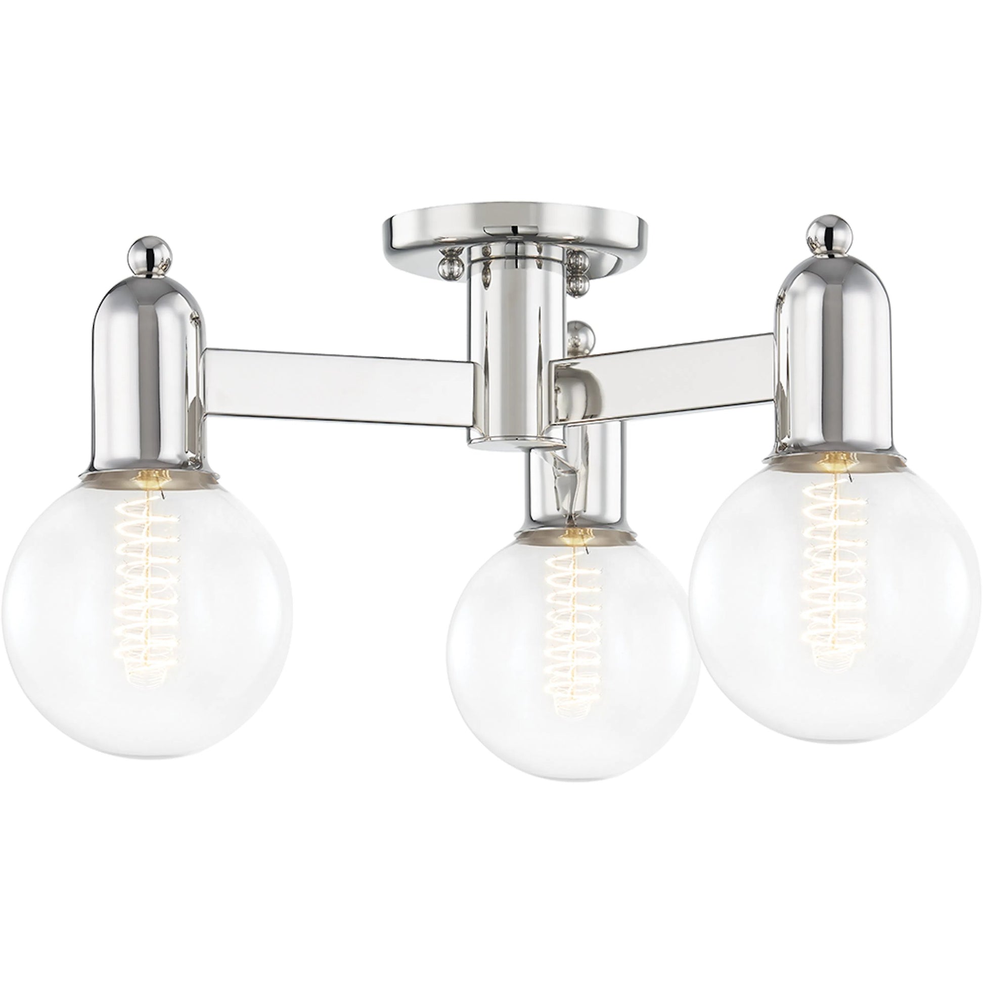 Bryce Semi Flush by Mitzi. Made from steel in a transitional style.