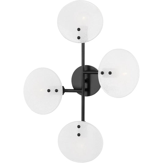 Giselle 4 Light Wall Sconce by Mitzi. Made from steel in a modern style.