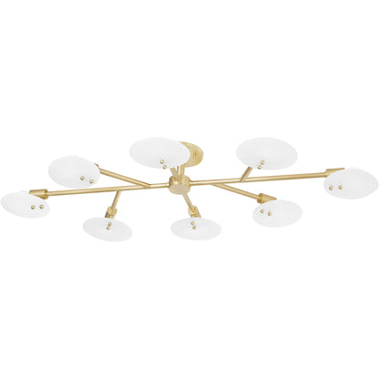 Giselle 8 Light Semi Flush by Mitzi. Made from steel in a modern style.
