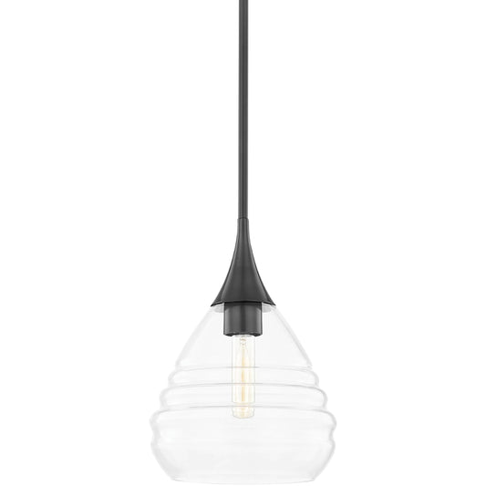 Marissa Pendant by Mitzi in old bronze. Made from steel in a modern style.