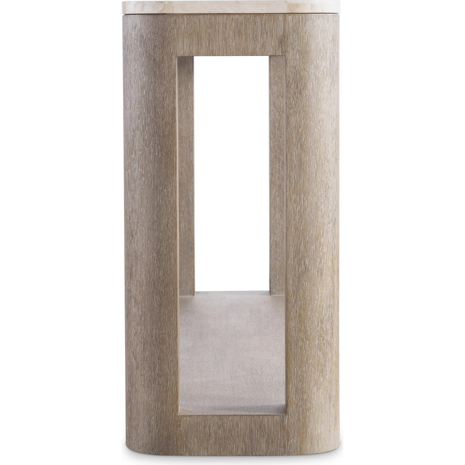 Loggia Console Table by Bernhardt in aria. Made from wood, stone in a transitional style.