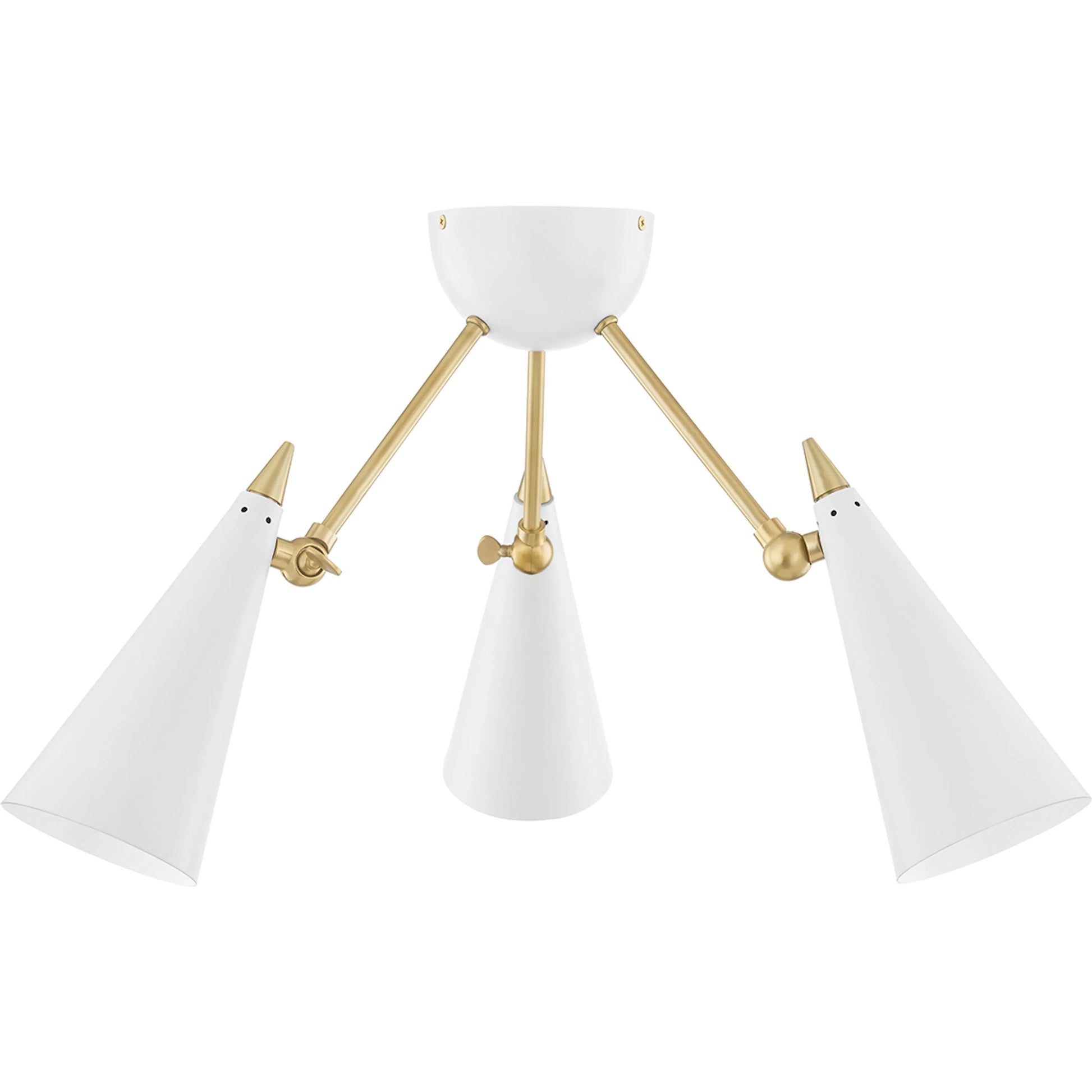 Moxie Semi Flush by Mitzi. Made from steel in a modern style.