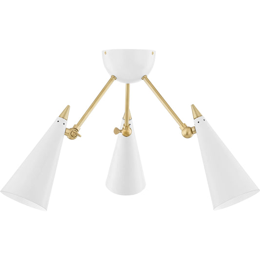 Moxie Semi Flush by Mitzi. Made from steel in a modern style.