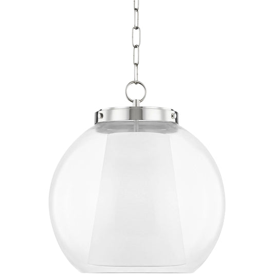 Sasha Pendant by Mitzi. Made from steel in a transitional style.