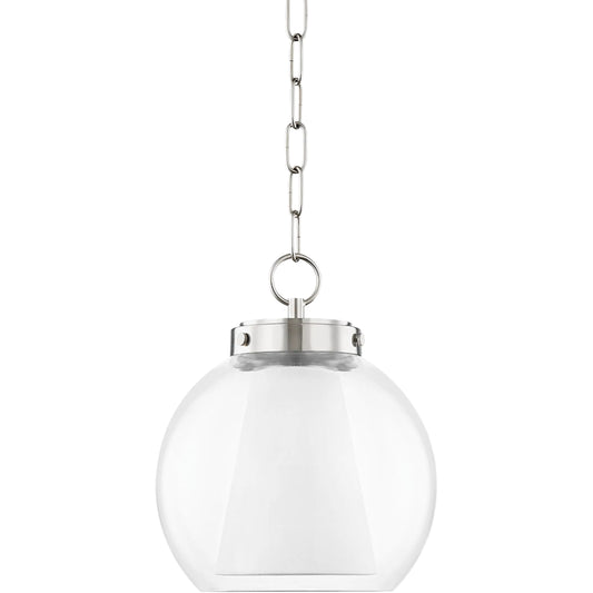 Sasha Pendant by Mitzi. Made from steel in a transitional style.