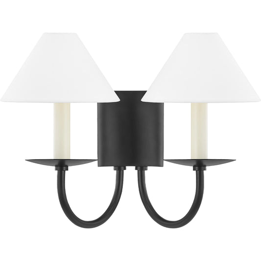 Lenore 2 Light Wall Sconce by Mitzi. Made from steel in a traditional style.