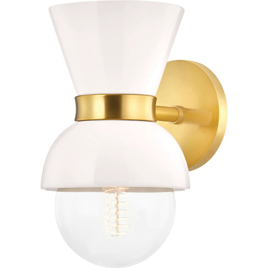 Gillian Wall Sconce by Mitzi. Made from steel in a modern style.