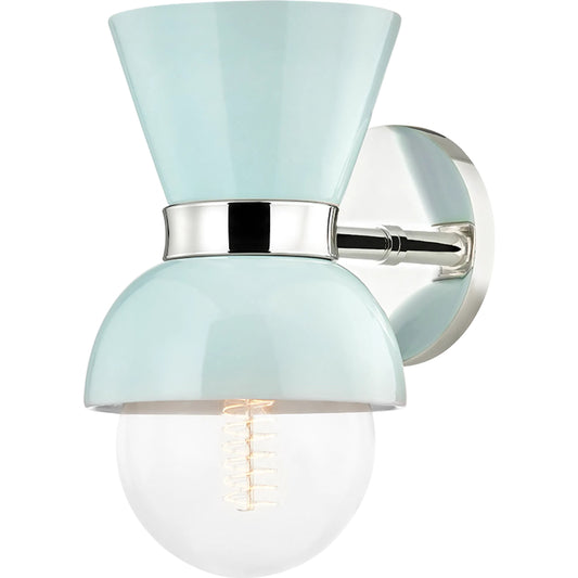 Gillian Wall Sconce by Mitzi. Made from steel in a modern style.