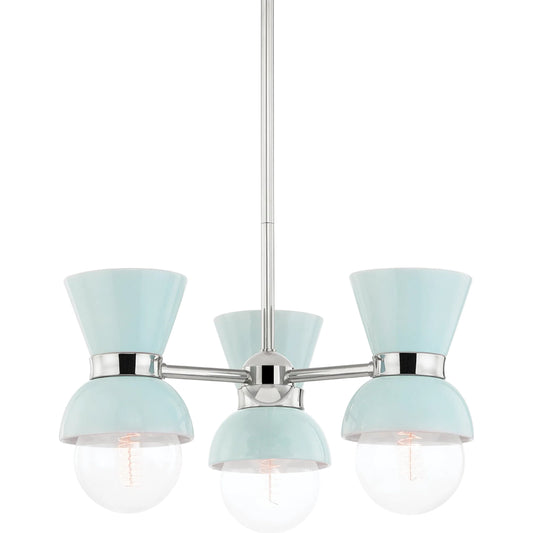 Gillian Semi Flush Pendant by Mitzi. Made from steel in a modern style.