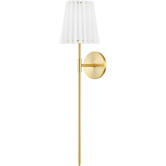 Demi Long Wall Sconce by Mitzi. Made from steel in a traditional style.