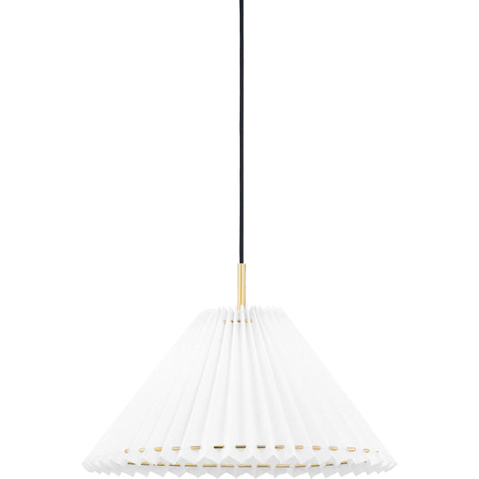 001 SI-1830929 | Primary Silo | Demi Pendant by Mitzi in aged brass. Made from steel in a traditional style.