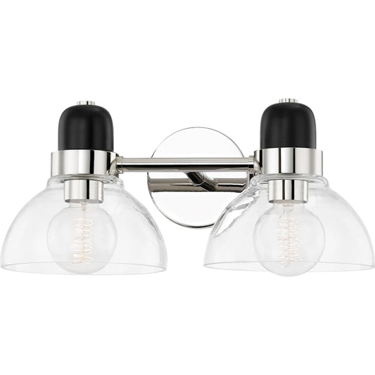 Camile Sconce by Mitzi. Made from steel in a transitional style.