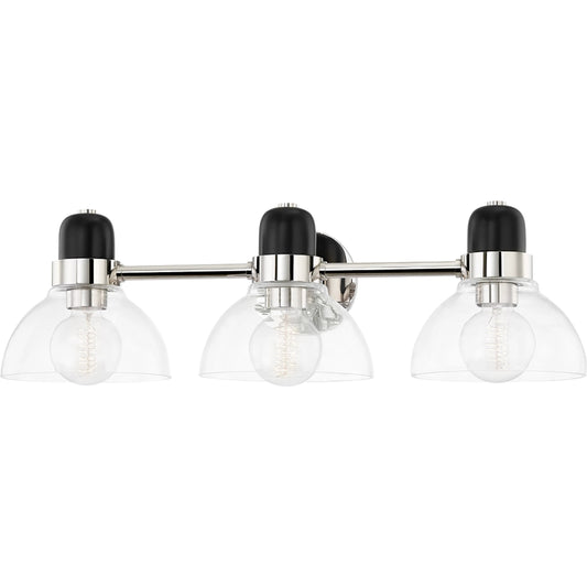 Camile Sconce by Mitzi. Made from steel in a transitional style.