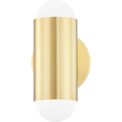 Saturn Wall Sconce by Hudson Valley. Made from brass in a modern style.