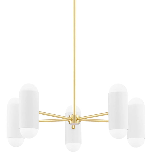Kira Chandelier by Mitzi. Made from steel in a modern style.
