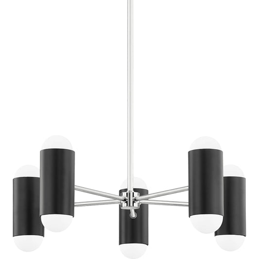 Kira Chandelier by Mitzi. Made from steel in a modern style.