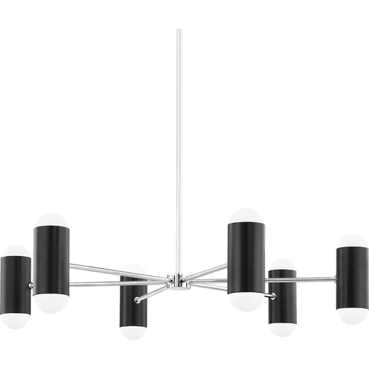 Kira Chandelier by Mitzi. Made from steel in a modern style.