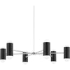 Polished Nickel, Soft Black / Large