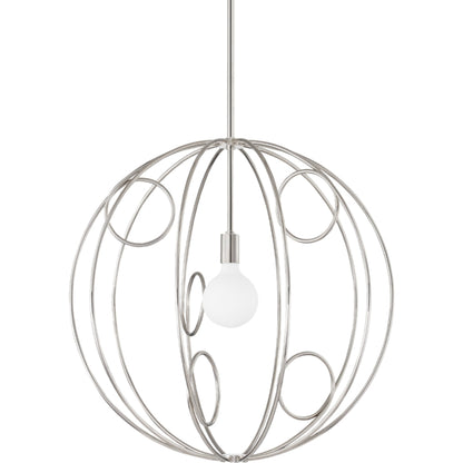 Alanis Pendant by Mitzi. Made from steel in a modern style.