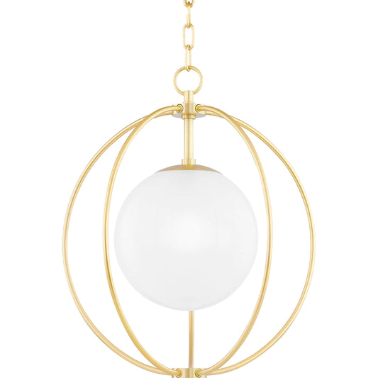 Lyla Pendant by Mitzi. Made from steel in a transitional style.