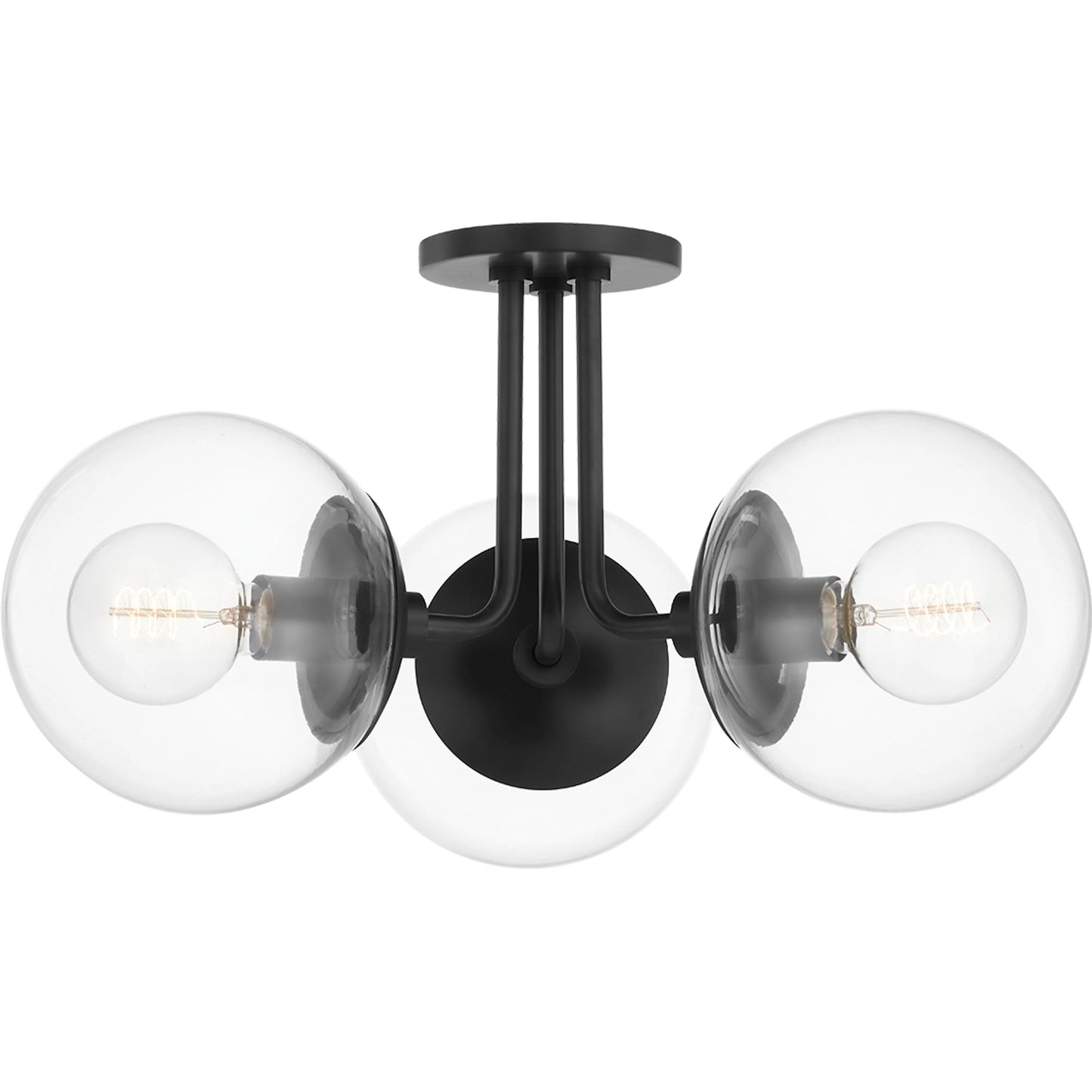 002 SR-914751 | Primary Silo | Meadow 3 Light Semi Flush by Mitzi. Made from steel in a modern style.