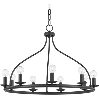 Kendra Chandelier by Mitzi. Made from steel in a modern style.