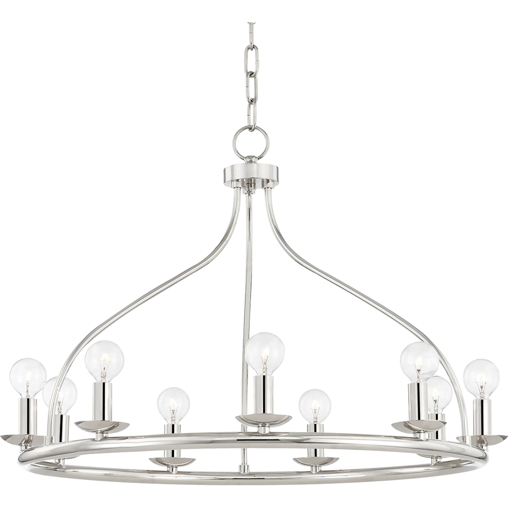 Kendra Chandelier by Mitzi. Made from steel in a modern style.