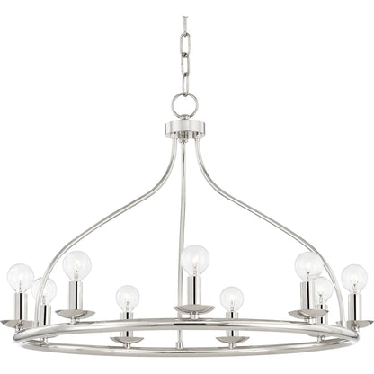 Kendra Chandelier by Mitzi. Made from steel in a modern style.
