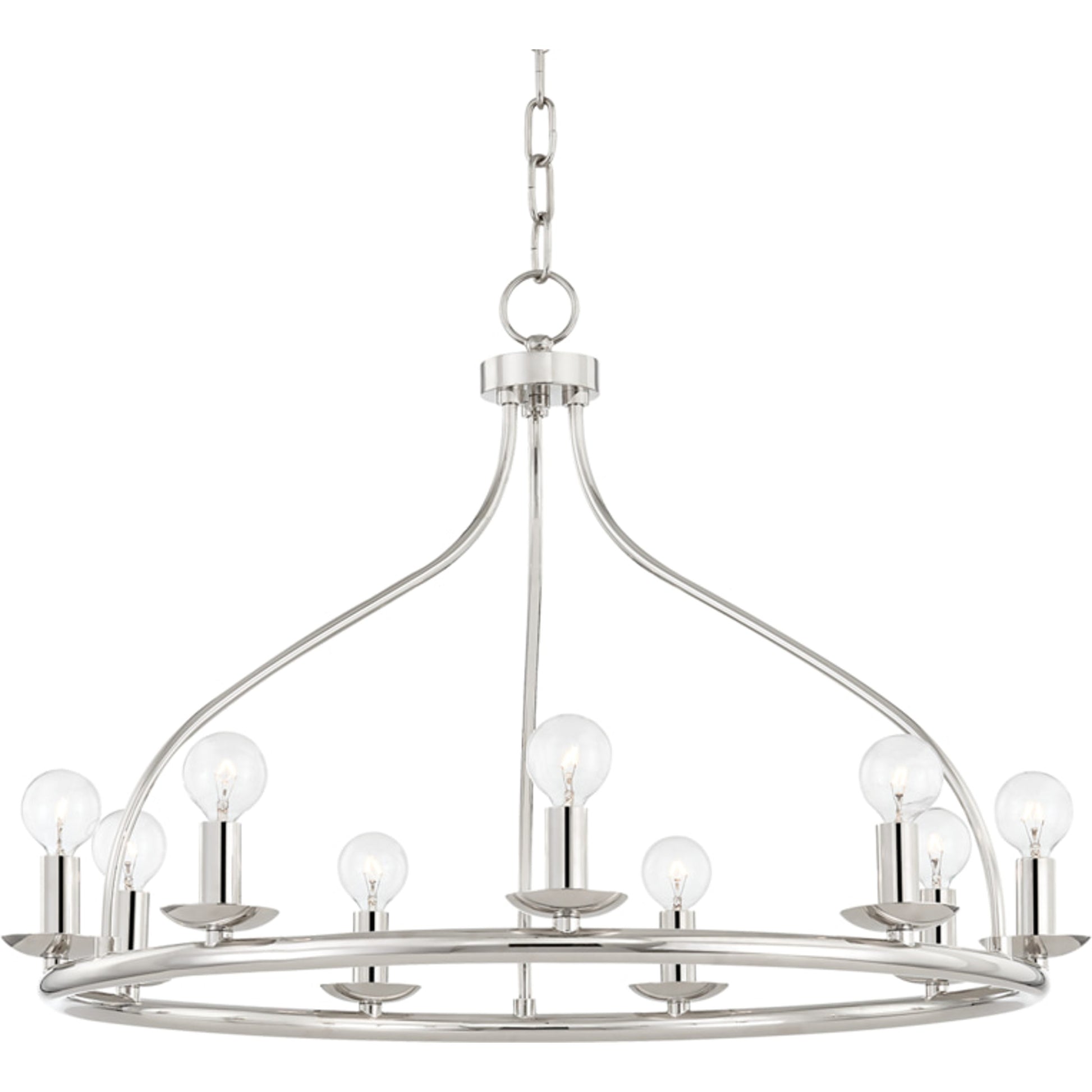 Kendra Chandelier by Mitzi. Made from steel in a modern style.